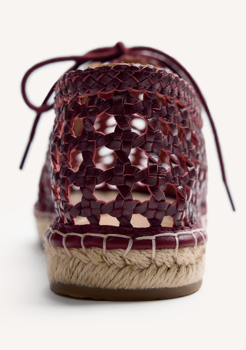 SAPATOS RASO COURO ENTRANÇADO WAYZATA