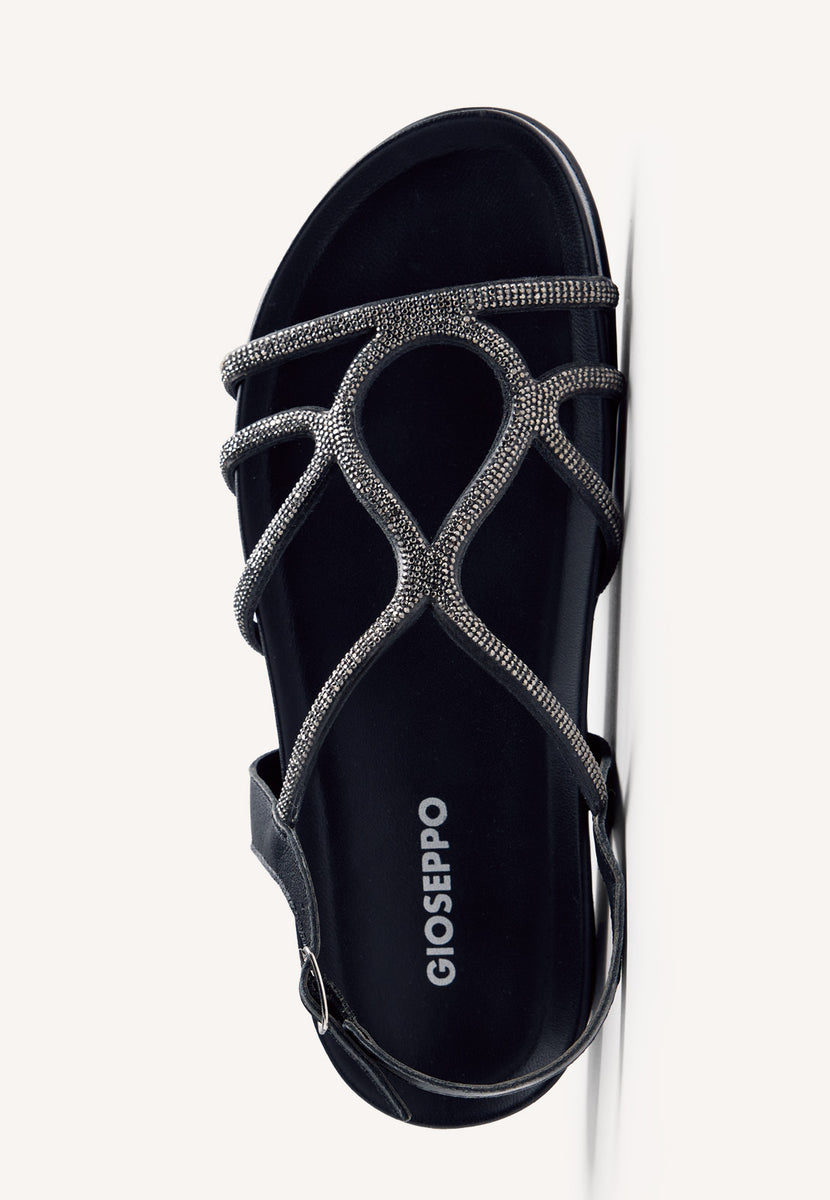 SANDALIAS PIEL PEDRERÍA EMKOANI