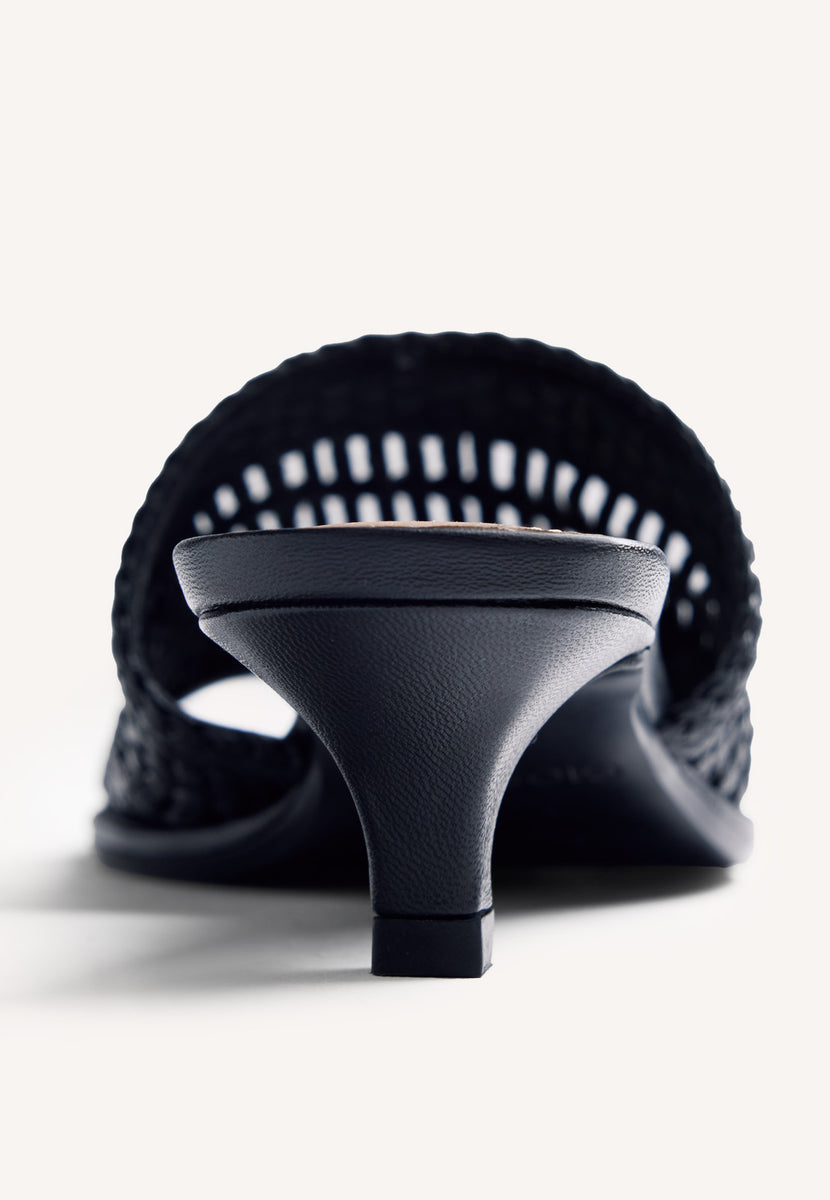 SANDALI TACCO PELLE INTRECCIATA BALKAN