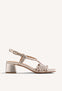 SANDALIAS TACÓN PIEL TRENZADA BRILLO BLISSFIELD
