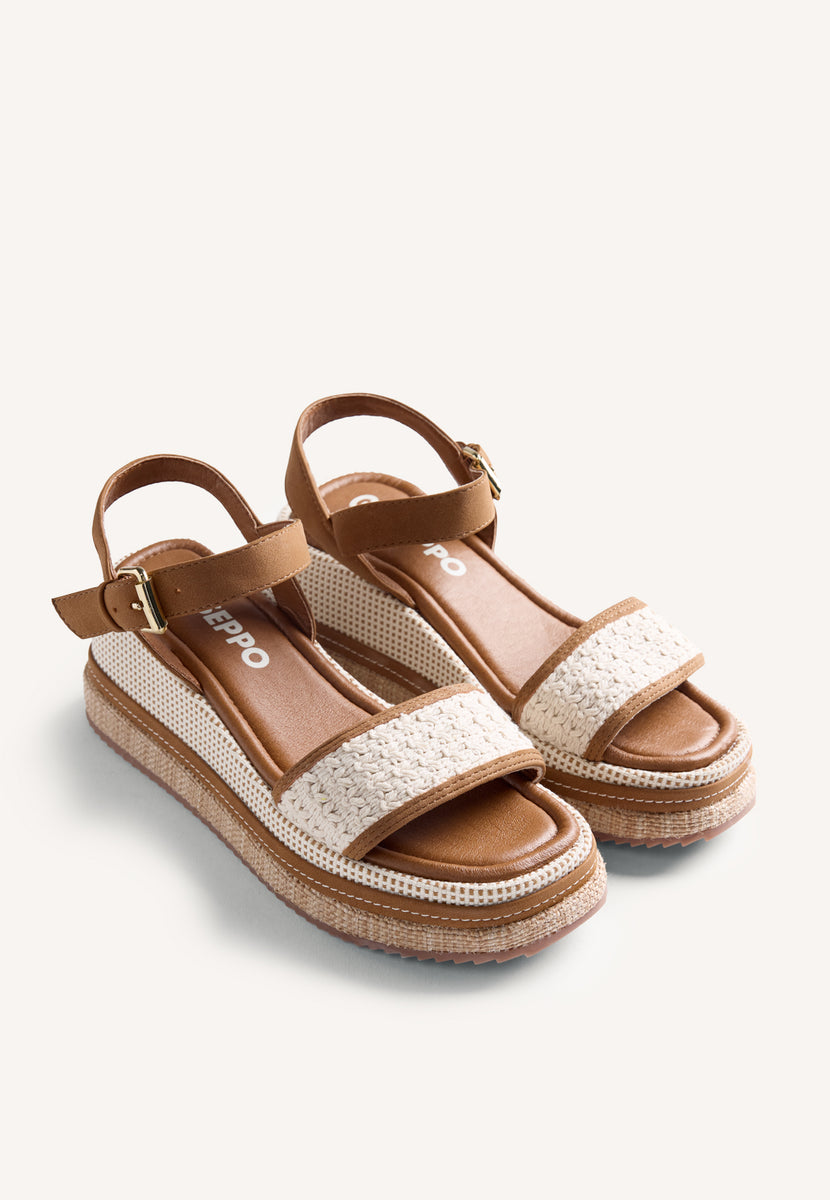 SANDALIAS CUÑA CROCHET ISOKO