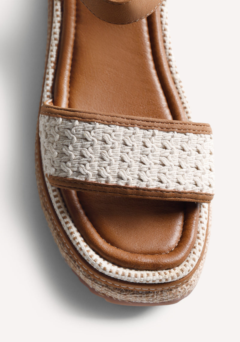 SANDALES COMPENSÉES AU CROCHET ISOKO