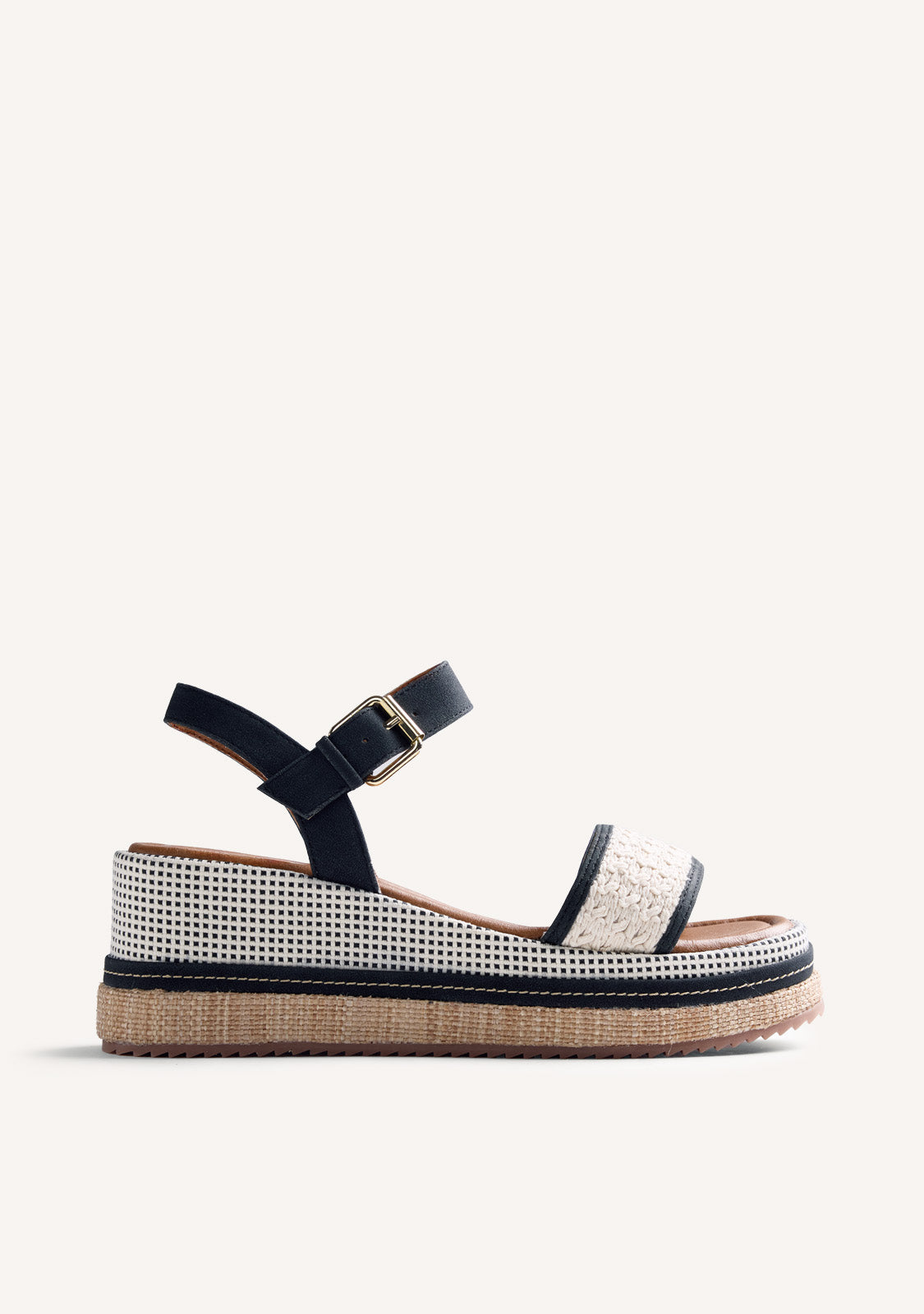 CROCHET WEDGE SANDALS ISOKO