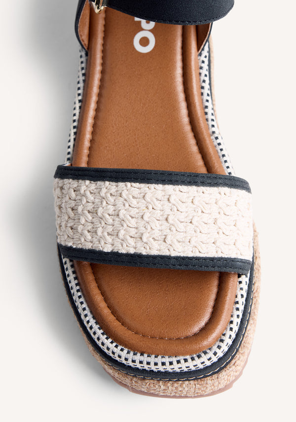 SANDALIAS CUÑA CROCHET ISOKO