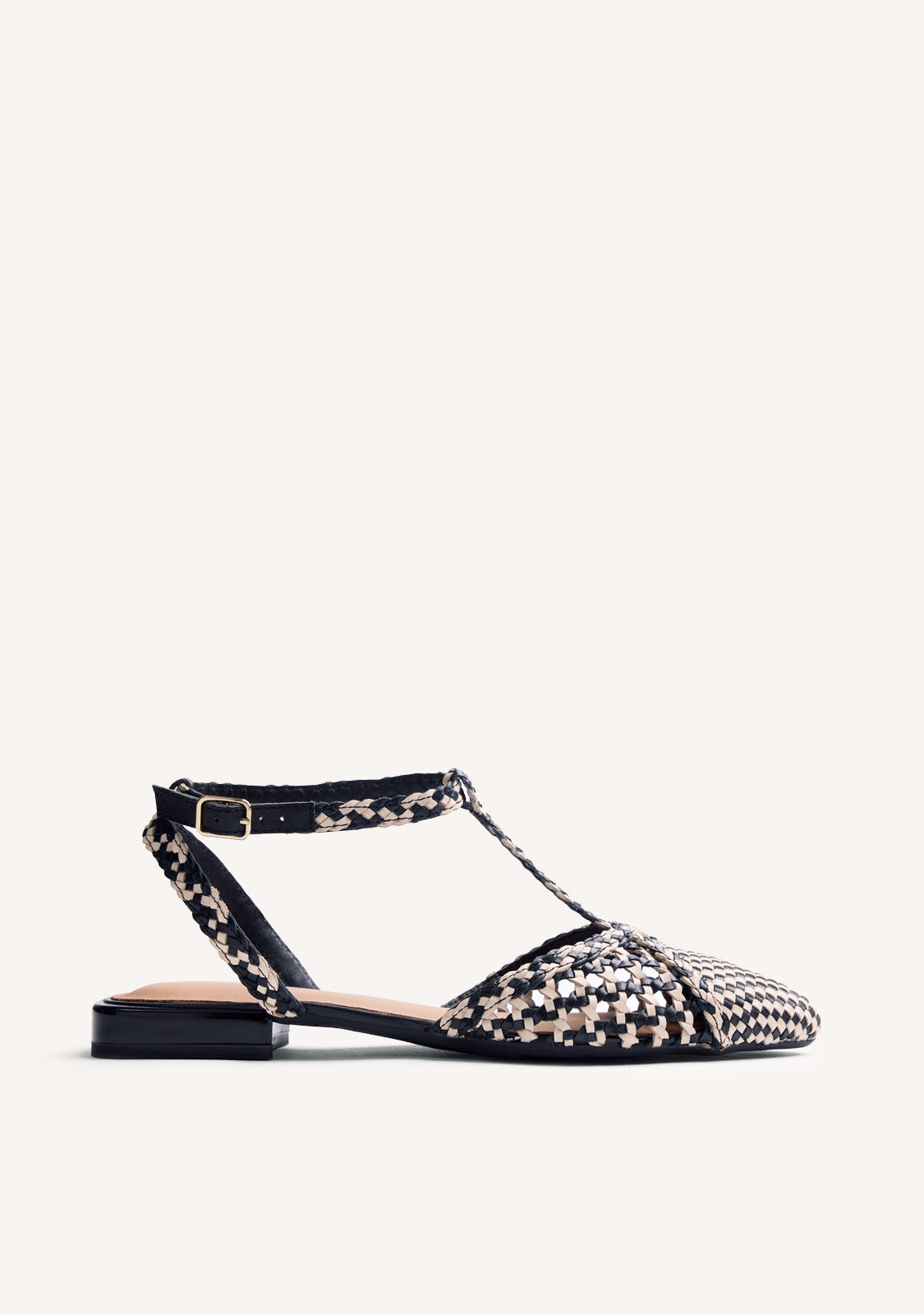 BALLERINES CUIR TRESSÉ JHELUM