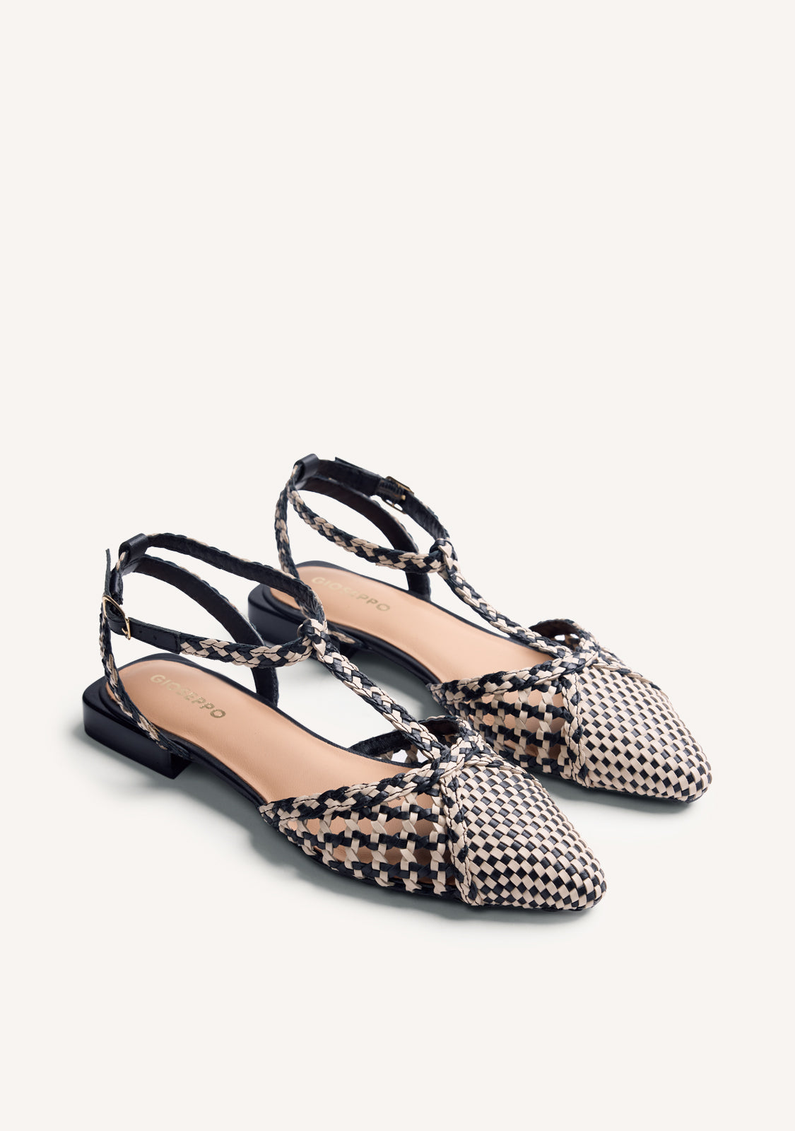BALLERINES CUIR TRESSÉ JHELUM