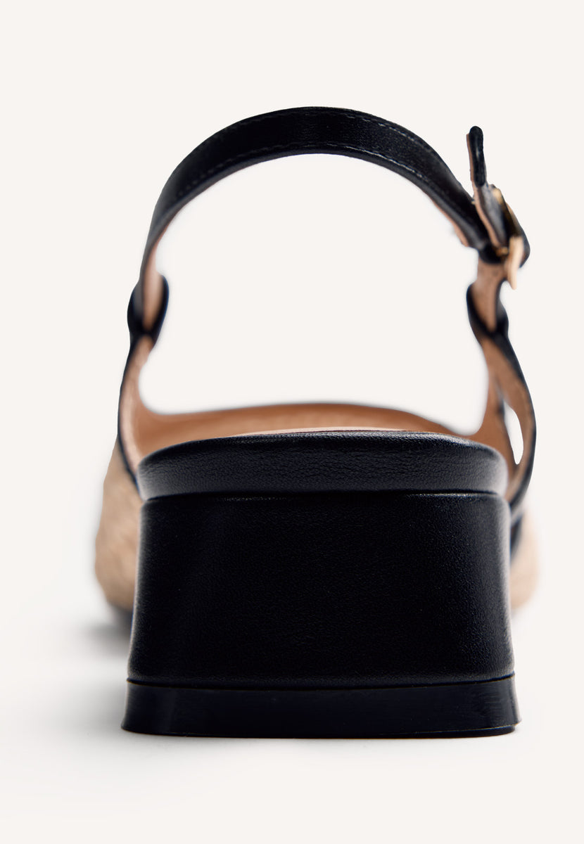 SCARPE TACCO RAFIA CINTURINO LAMU