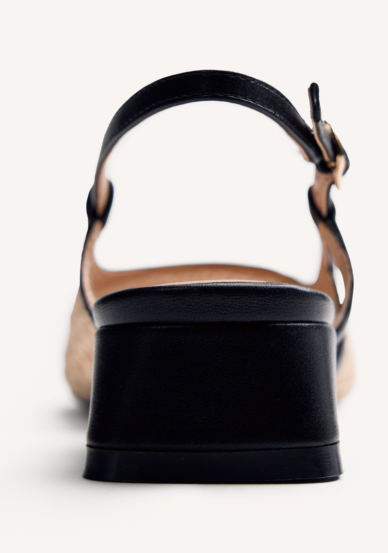 SCARPE TACCO RAFIA CINTURINO LAMU