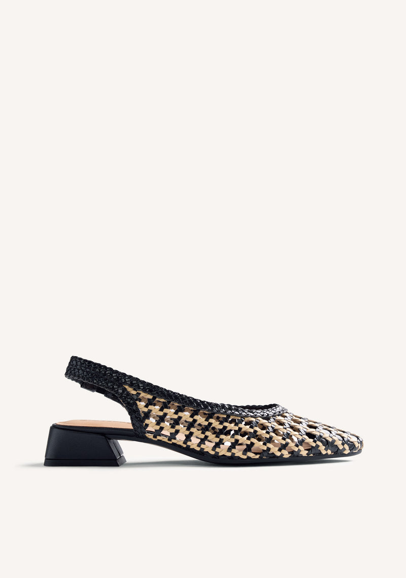 ZAPATOS TACÓN DESTALONADOS PIEL TRENZADA HOUNSLOW