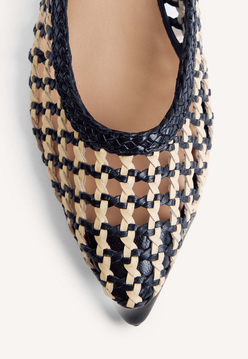 SCARPE TACCO PELLE APERTE HOUNSLOW