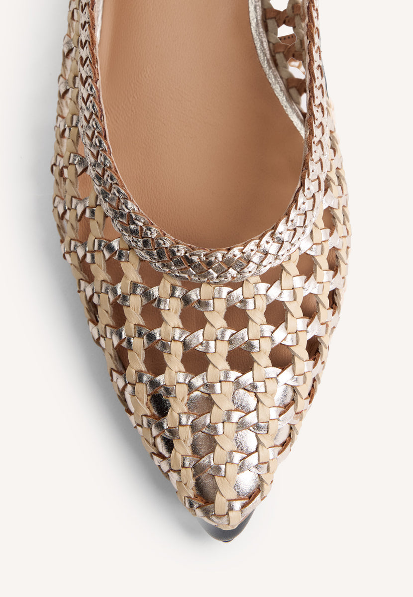 SCARPE TACCO PELLE APERTE HOUNSLOW