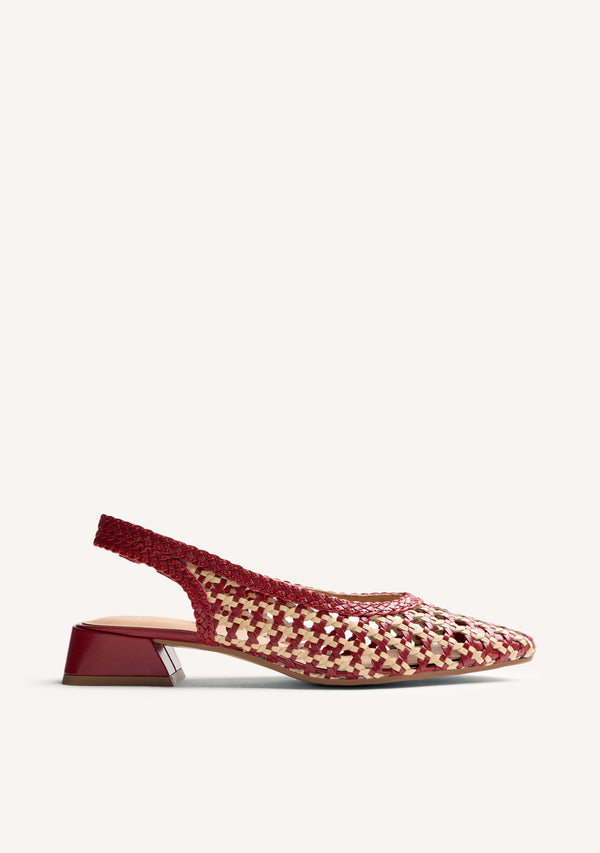 ZAPATOS TACÓN DESTALONADOS PIEL TRENZADA HOUNSLOW