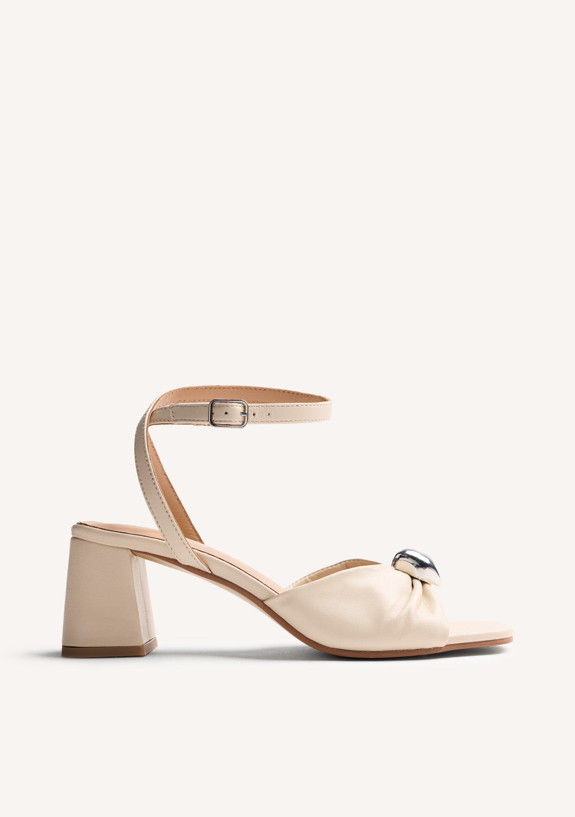 SANDALES TALONS CUIR BIJOU KABARNET