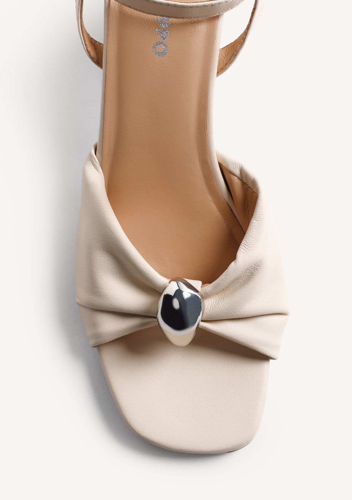 SANDALES TALONS CUIR BIJOU KABARNET