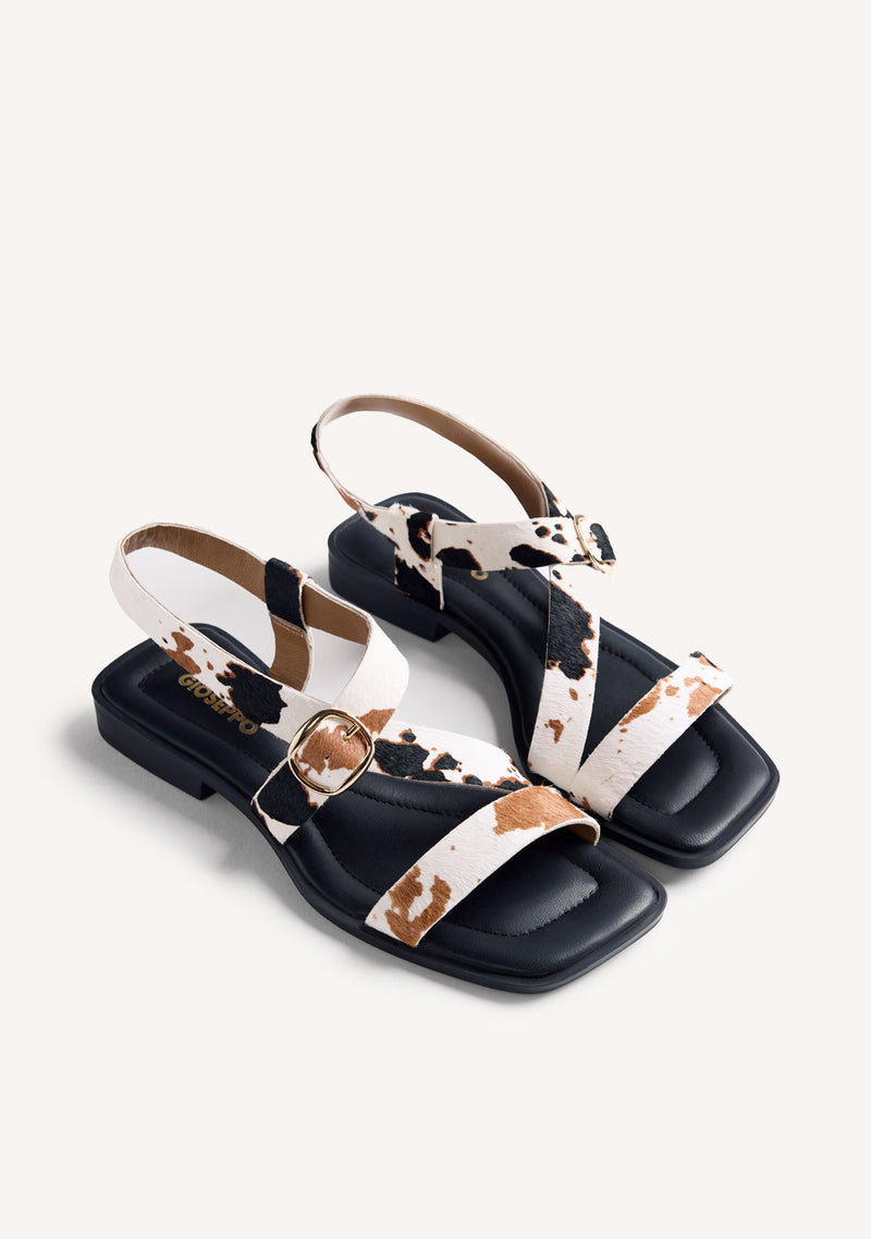 MBEYA CUIR CLOUTÉES IMPRIMÉ ANIMAL