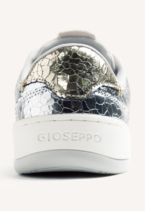 GIOSEPPO BAREFOOT - CRACKLED LEATHER SNEAKERS GLYNDON