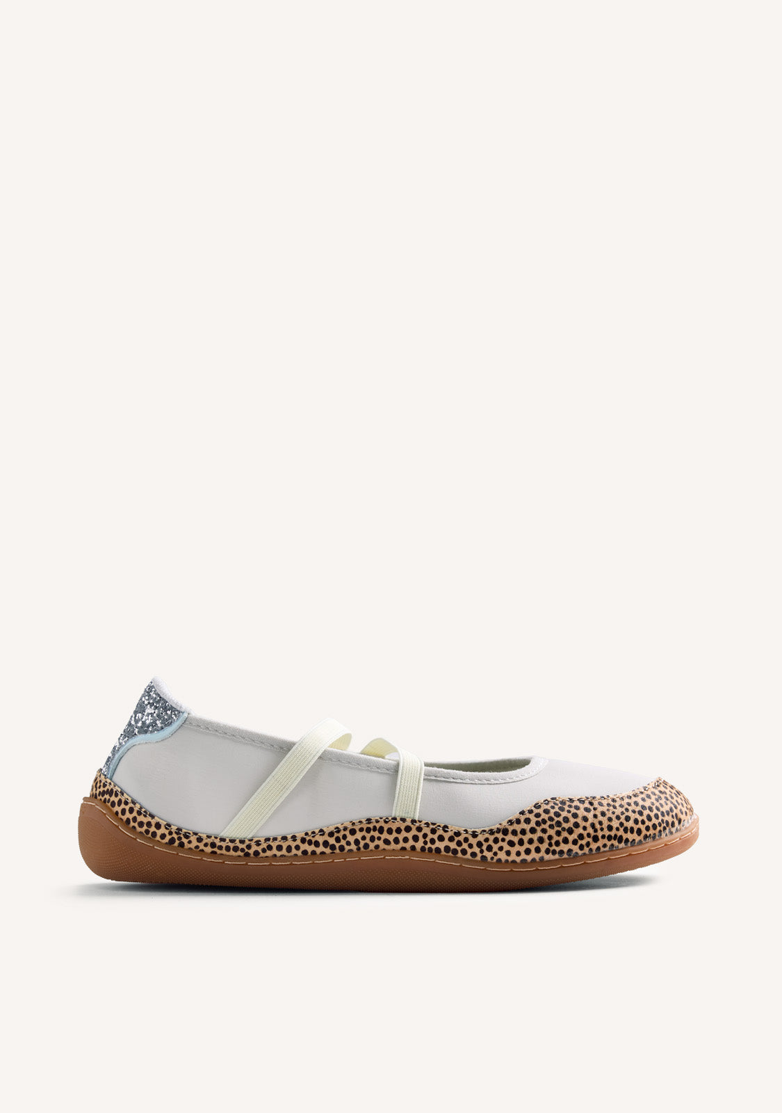 GIOSEPPO BAREFOOT - ANIMAL PRINT LEATHER SPORTY BALLET FLATS OSTRANDER