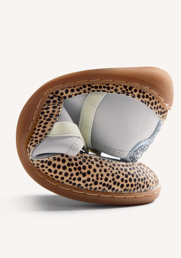 GIOSEPPO BAREFOOT - BALLERINES SPORTIVES CUIR IMPRIMÉ ANIMALIER NAJONBE