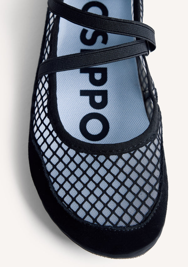 GIOSEPPO BAREFOOT - BALLERINES SPORTIVES CUIR ET RÉSILLE NAJONBE