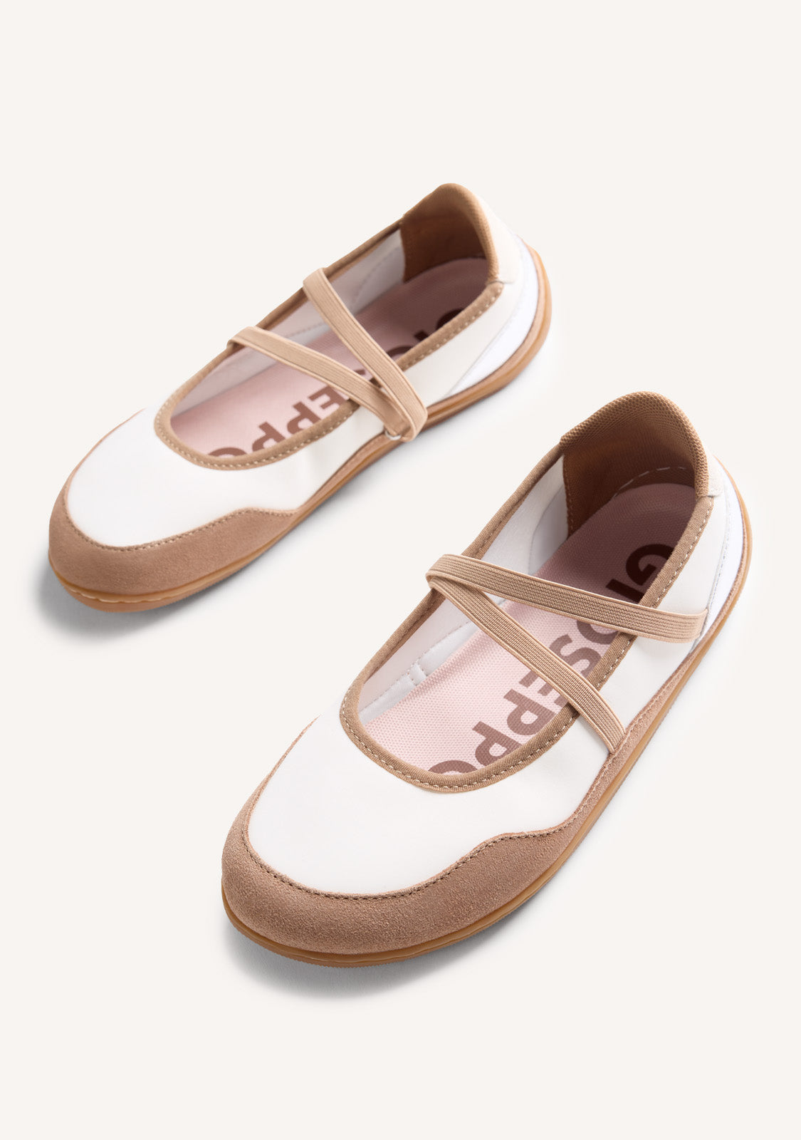GIOSEPPO BAREFOOT - LEATHER SPORTY BALLET FLATS KAGIO
