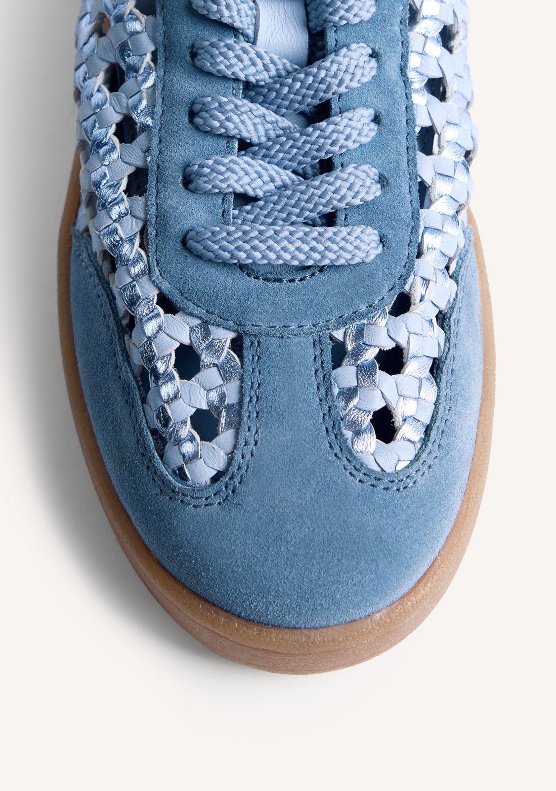 BRAIDED LEATHER SNEAKERS HINCKLEY