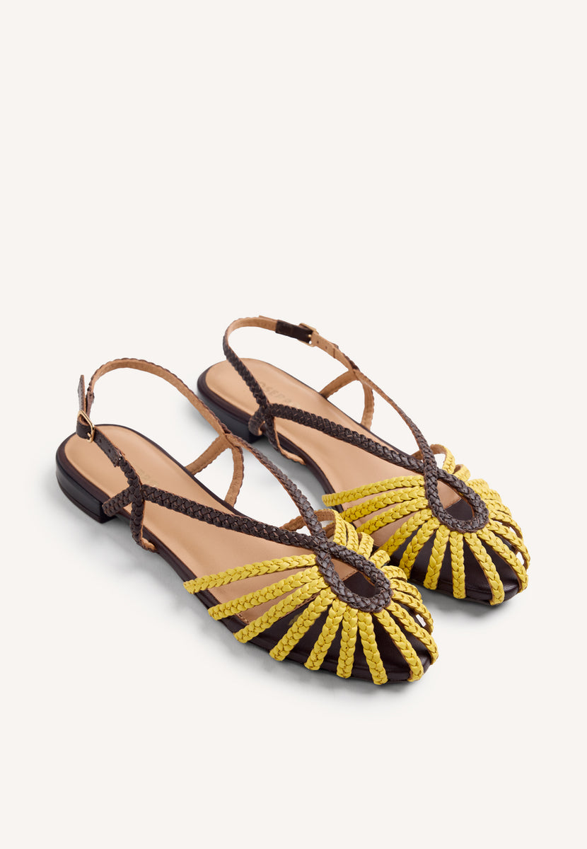 SANDALIAS CANGREJERAS PIEL TRENZADA MASALANI