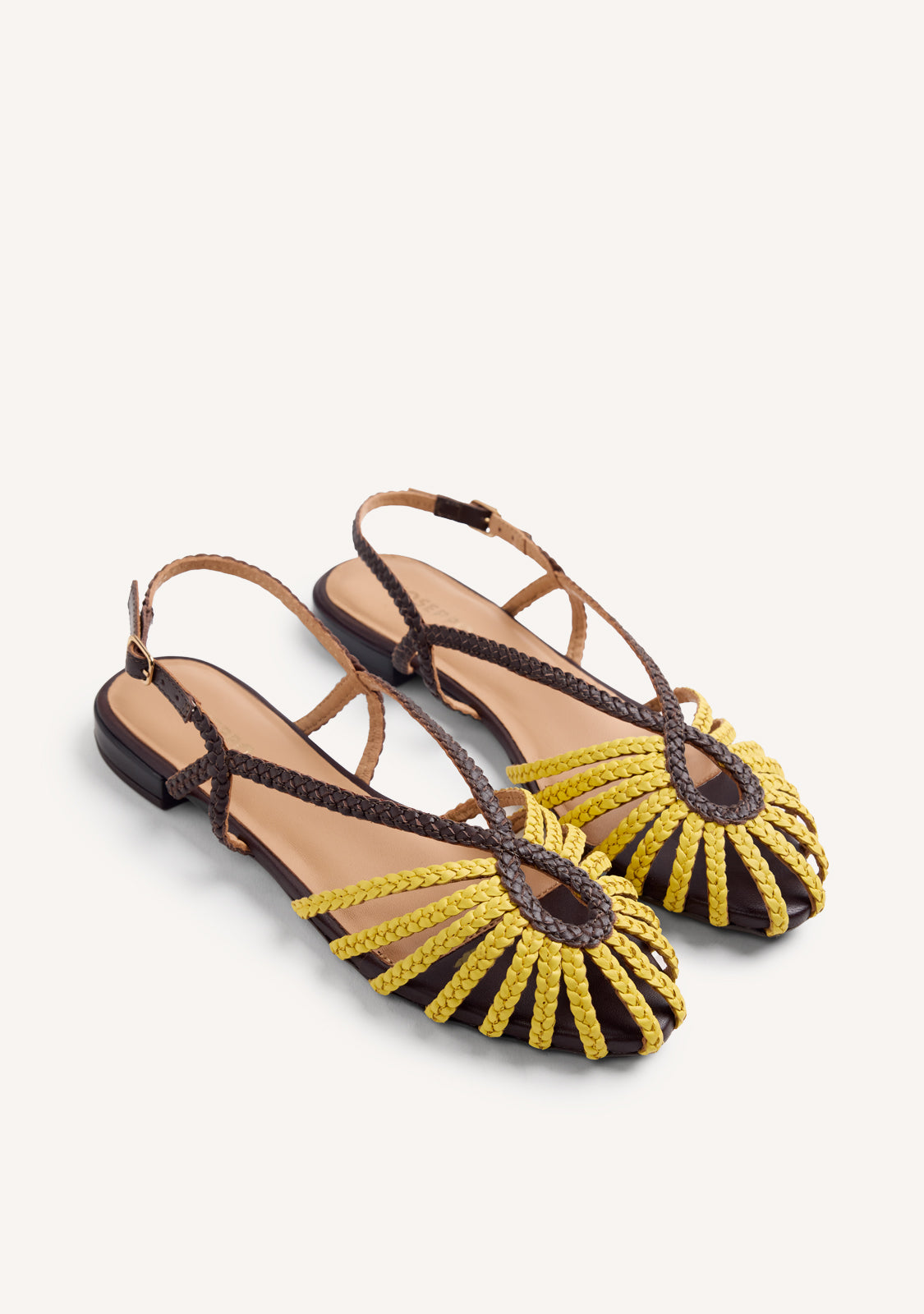BRAIDED LEATHER CRAB SANDALS MASALANI
