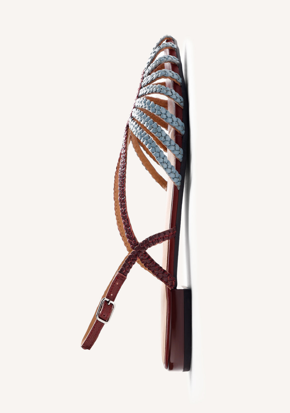 BRAIDED LEATHER CRAB SANDALS MASALANI