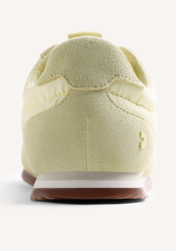 LEATHER AND SATIN SNEAKERS BLAIR