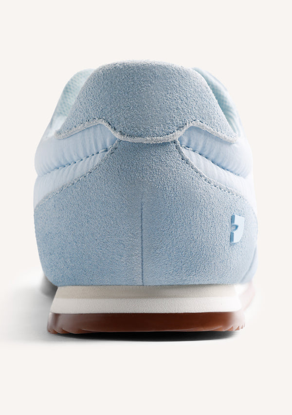 LEATHER AND SATIN SNEAKERS BLAIR