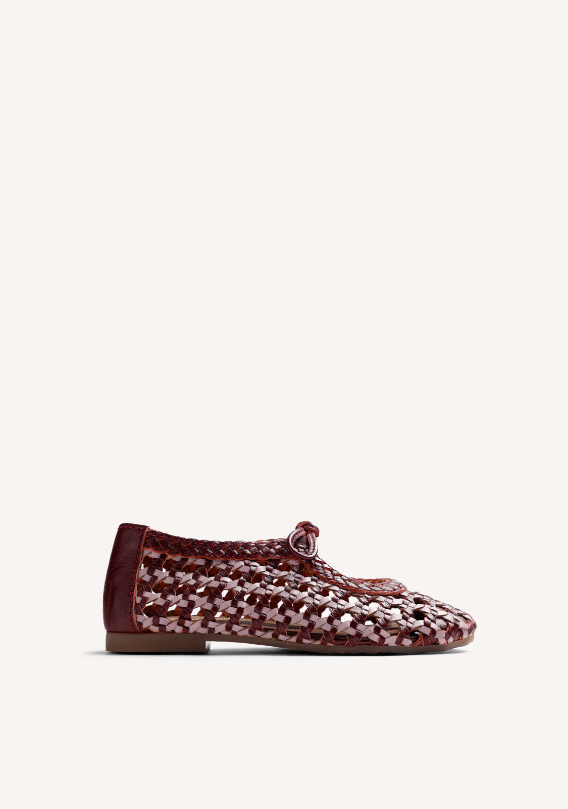 BALLERINES CUIR TRESSÉ BY MARÍA G. DE JAIME