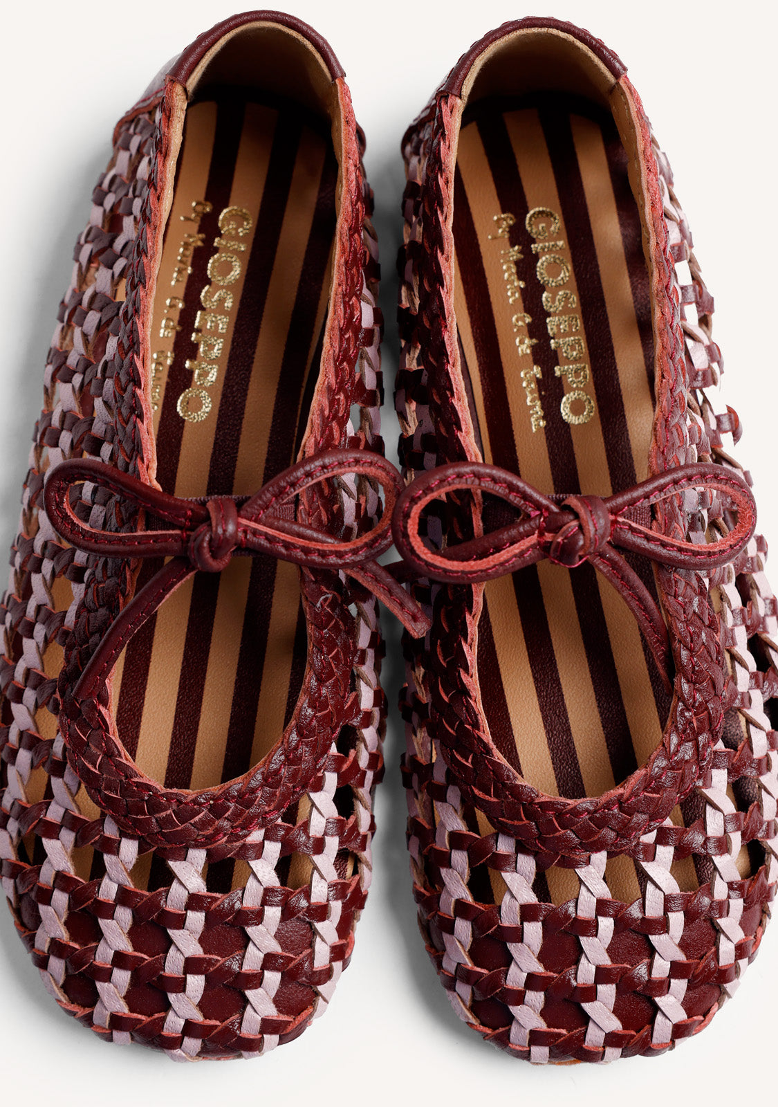 BALLERINES CUIR TRESSÉ BY MARÍA G. DE JAIME