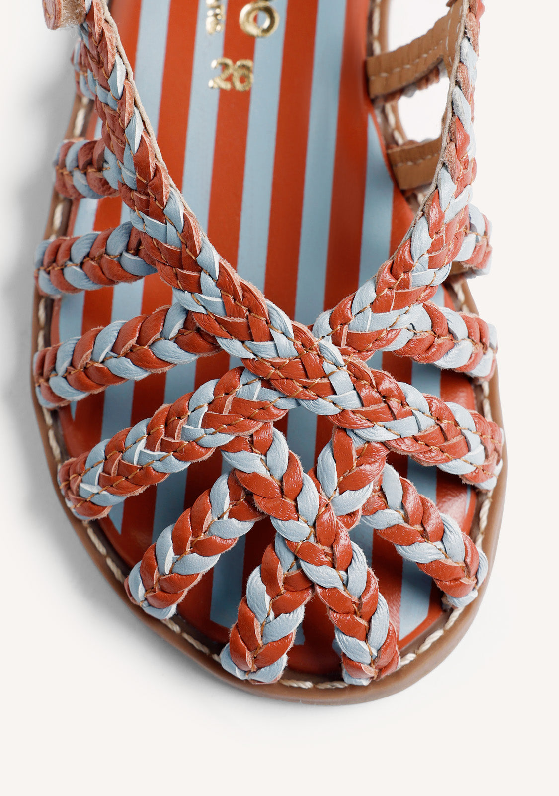 BRAIDED LEATHER SANDALS BY MARÍA G. DE JAIME