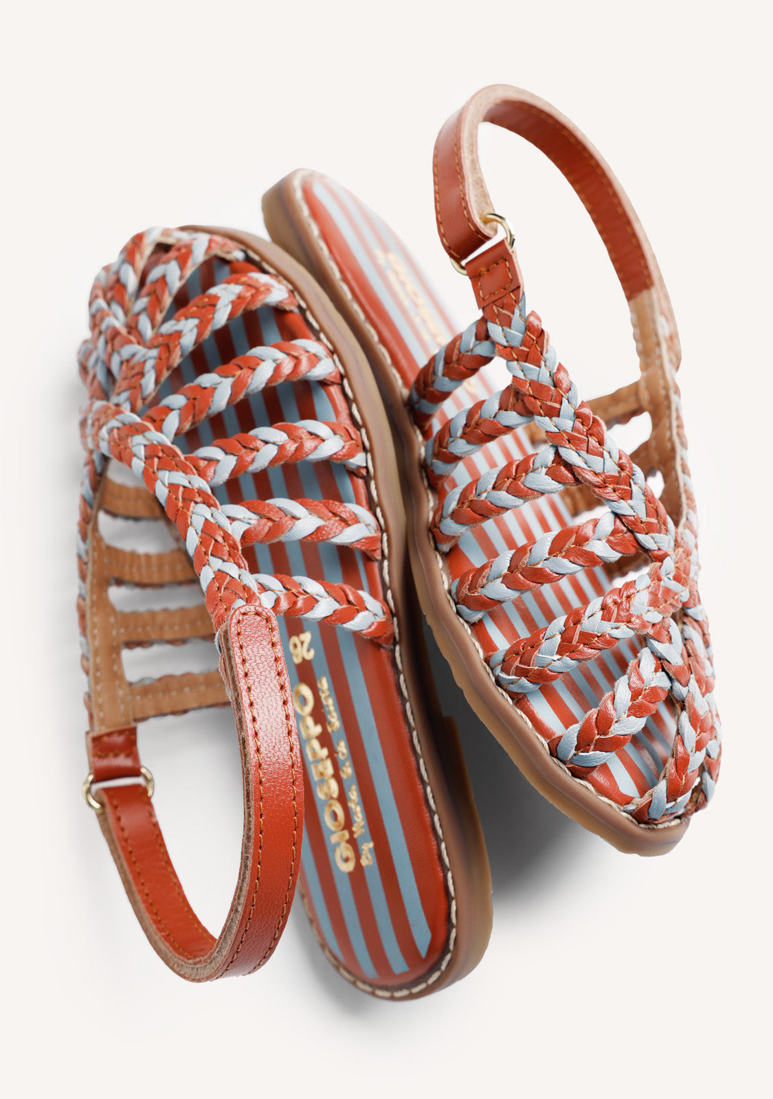 BRAIDED LEATHER SANDALS BY MARÍA G. DE JAIME