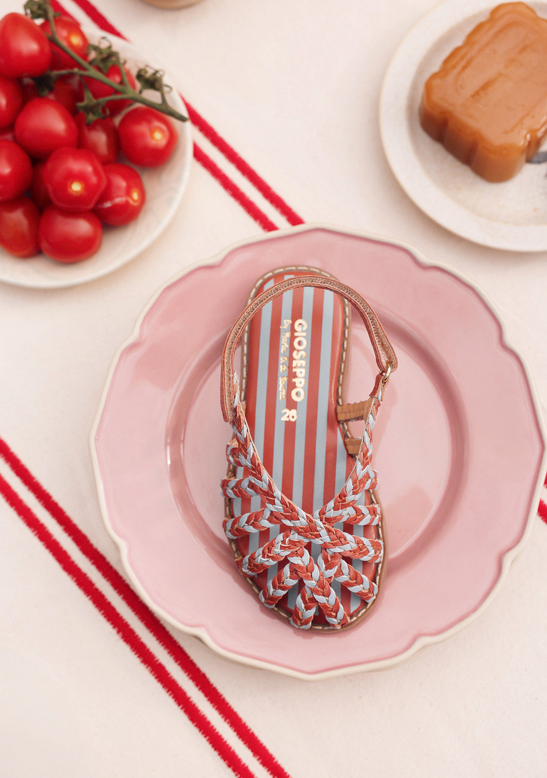 BRAIDED LEATHER SANDALS BY MARÍA G. DE JAIME