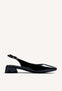 ZAPATOS TACÓN DESTALONADOS NEGROS
