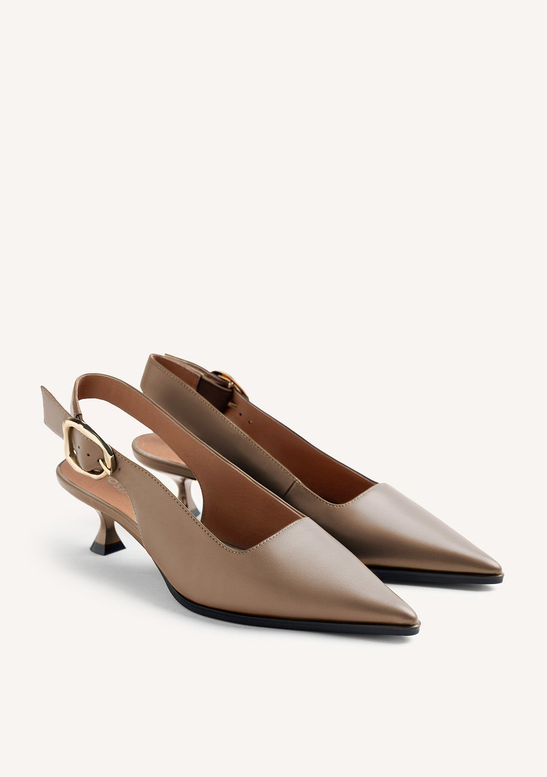 ZAPATOS TACÓN DESTALONADOS TAUPE