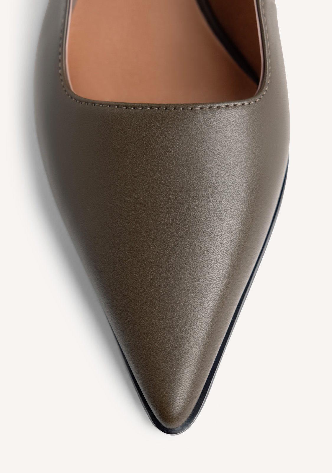 GREEN OPEN-BACK HEEL SHOES