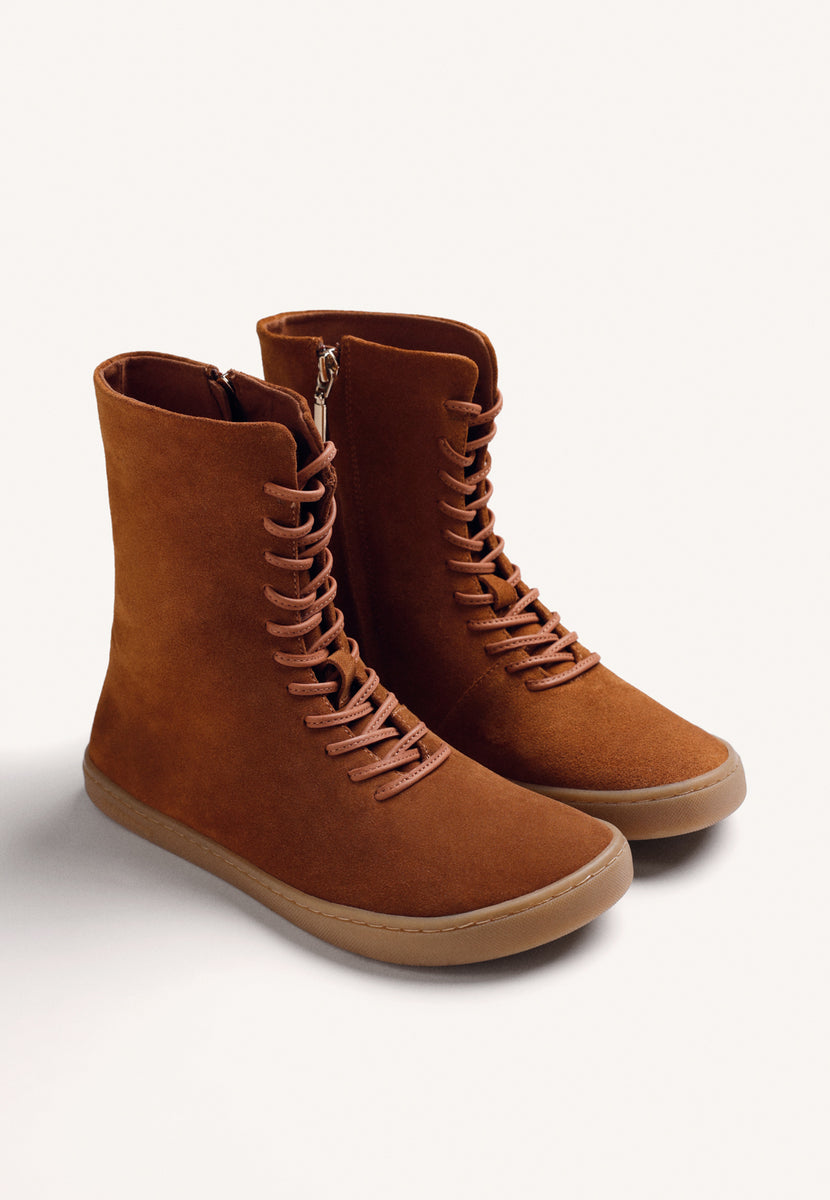 BOTAS BAREFOOT MARRÓN PIEL