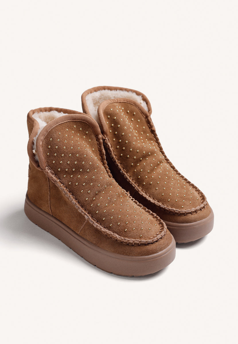 BOTAS AUSTRALIANAS MARRONS EM PELE