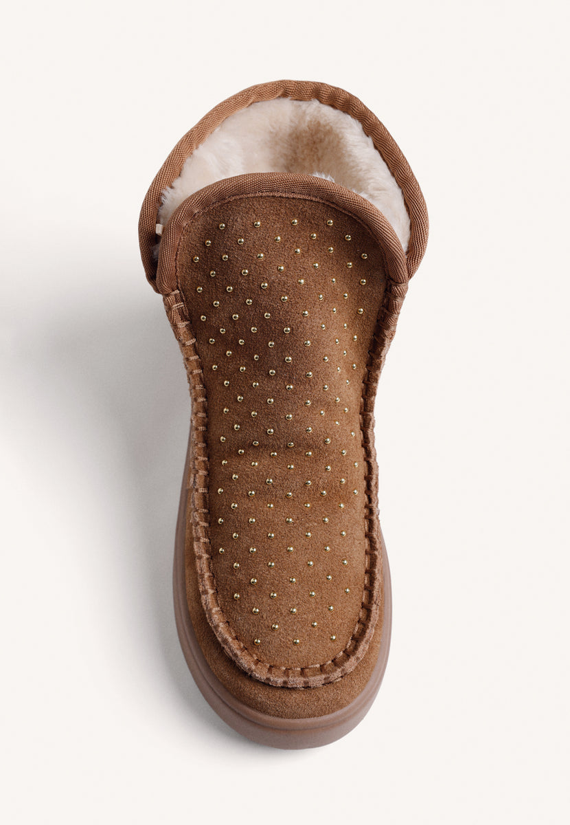 BOTAS AUSTRALIANAS MARRONS EM PELE