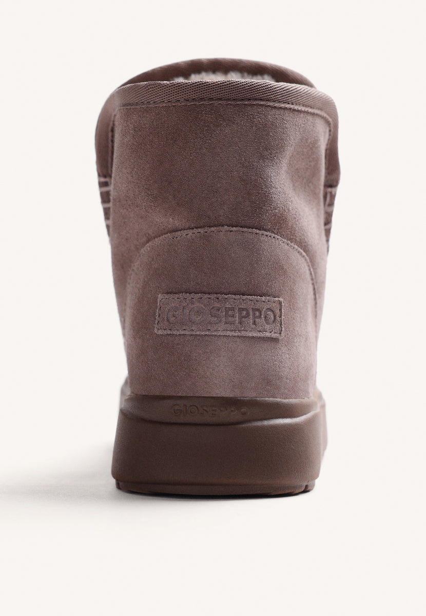 BOTAS AUSTRALIANAS TAUPE EM PELE COM ESTAMPA ANIMAL