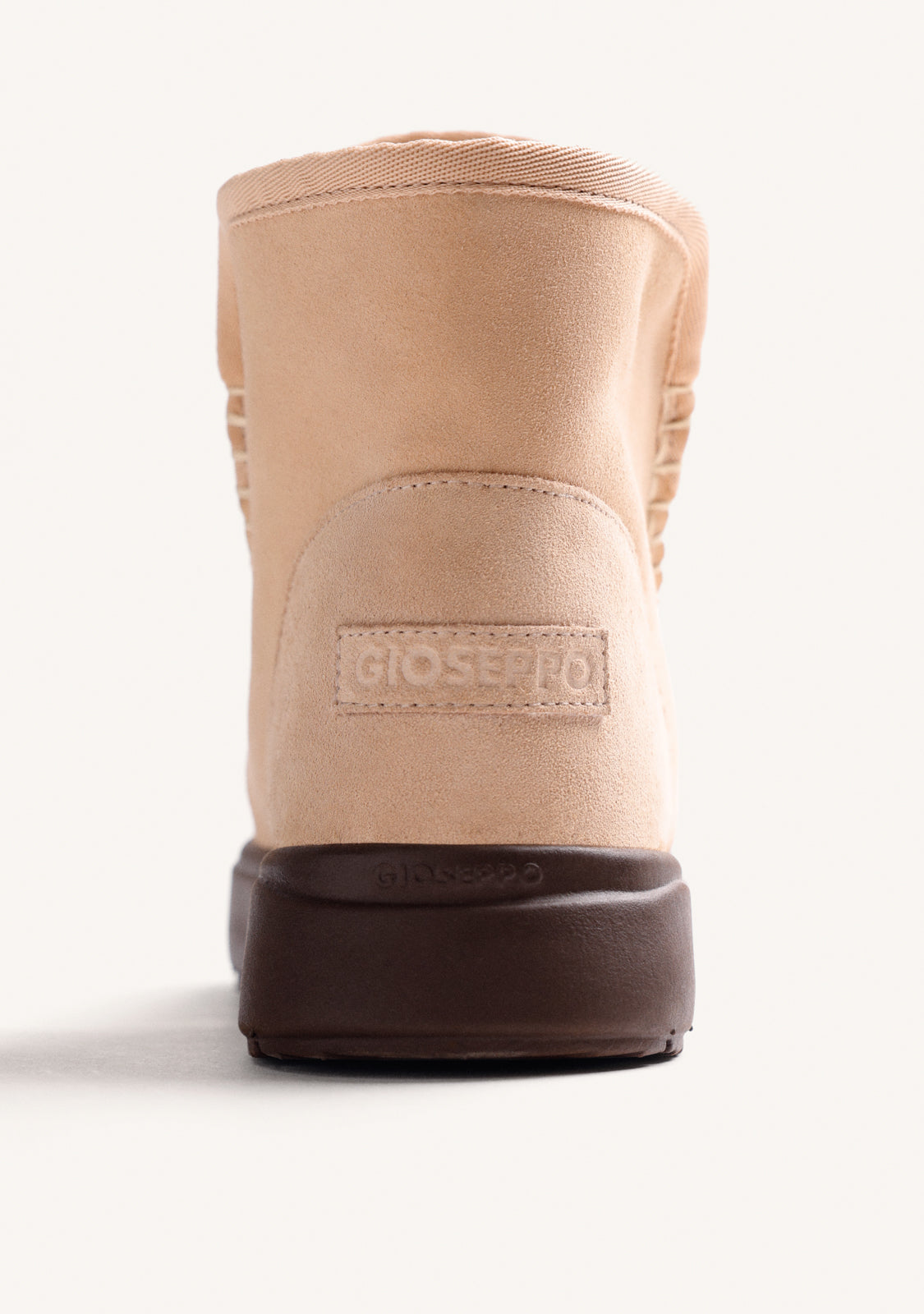 BEIGE AUSTRALIAN SUEDE LEATHER BOOTS WITH ANIMAL PRINT