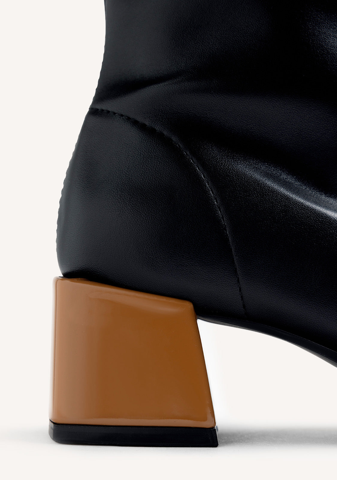 CAMEL ELASTIC ANKLE BOOTS