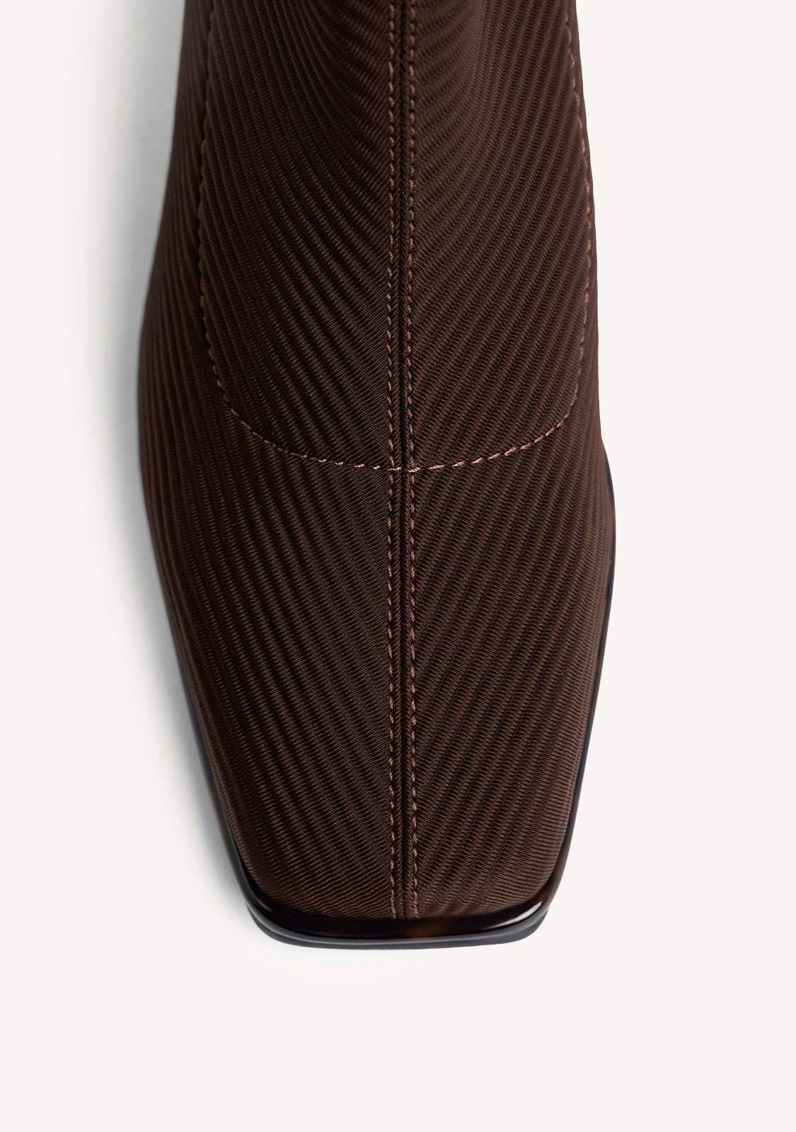 BROWN ELASTIC ANKLE BOOTS