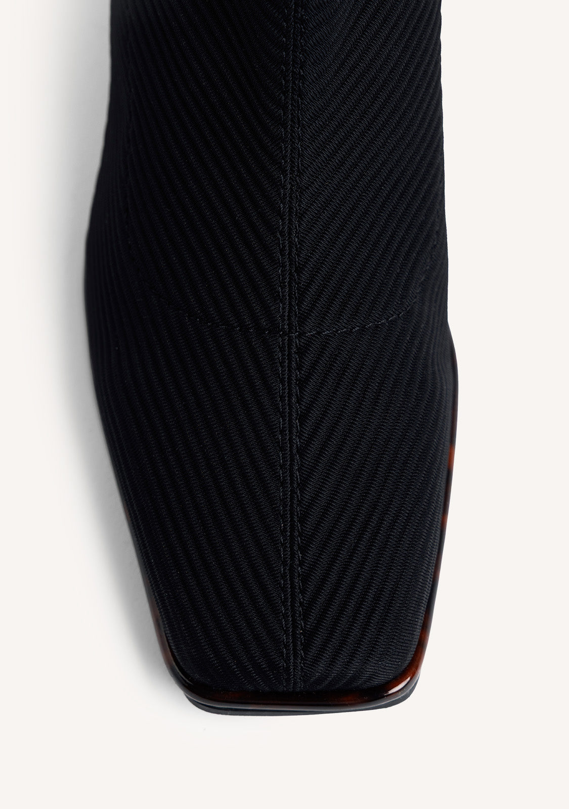 BLACK ELASTIC ANKLE BOOTS