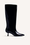 BLACK KITTEN HIGH BOOTS
