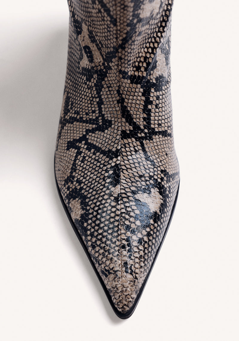 HIGH ANIMAL PRINT KITTEN BOOTS
