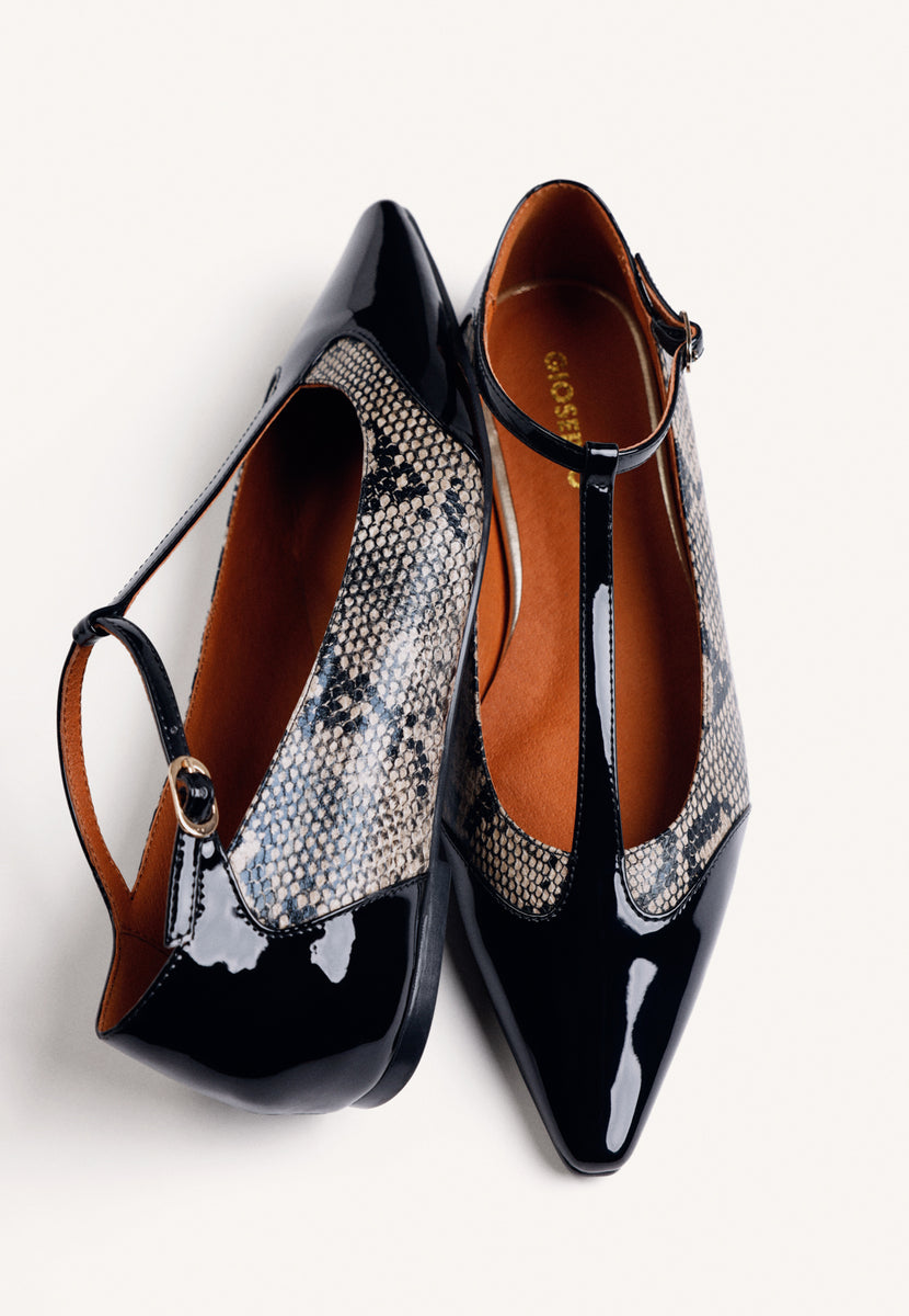 BALLERINE STAMPA ANIMALE PELLE ZEPPA