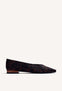 LEATHER ANIMAL PRINT BALLET FLATS